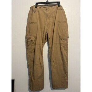 Men's CQR Tactical Ripstop Cargo Utility Pants Size 44 X 32 Light Brown